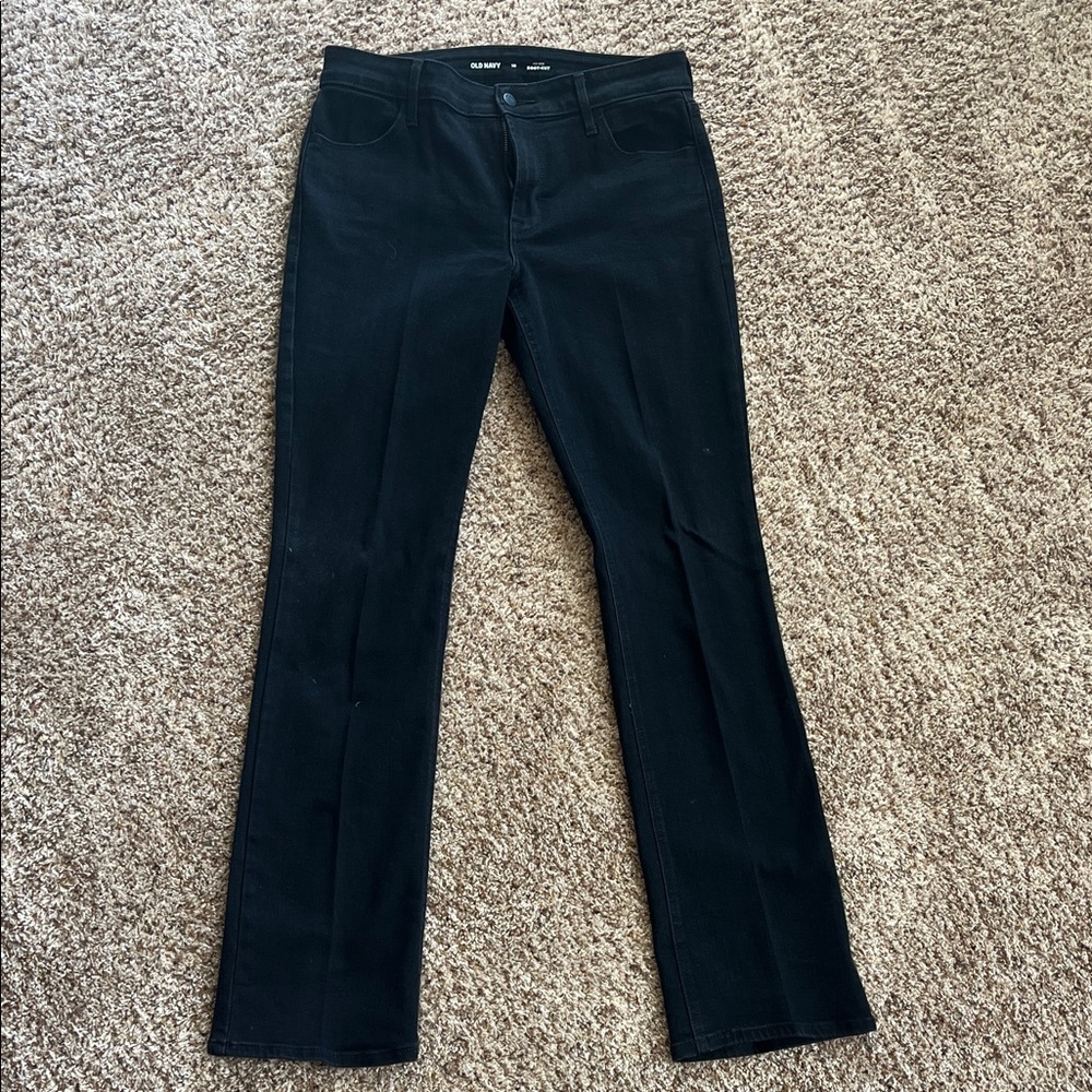 Old Navy Black Boot-Cut Jeans